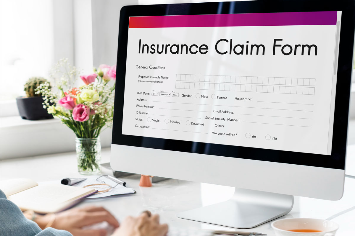 Online Data Entry of Insurance Claims