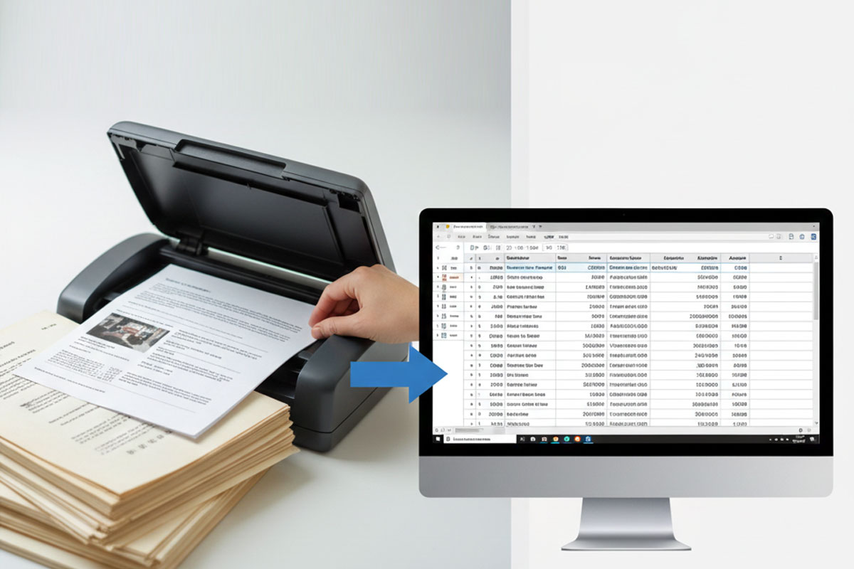 Scanned Images Data Entry into Excel Spreadsheet